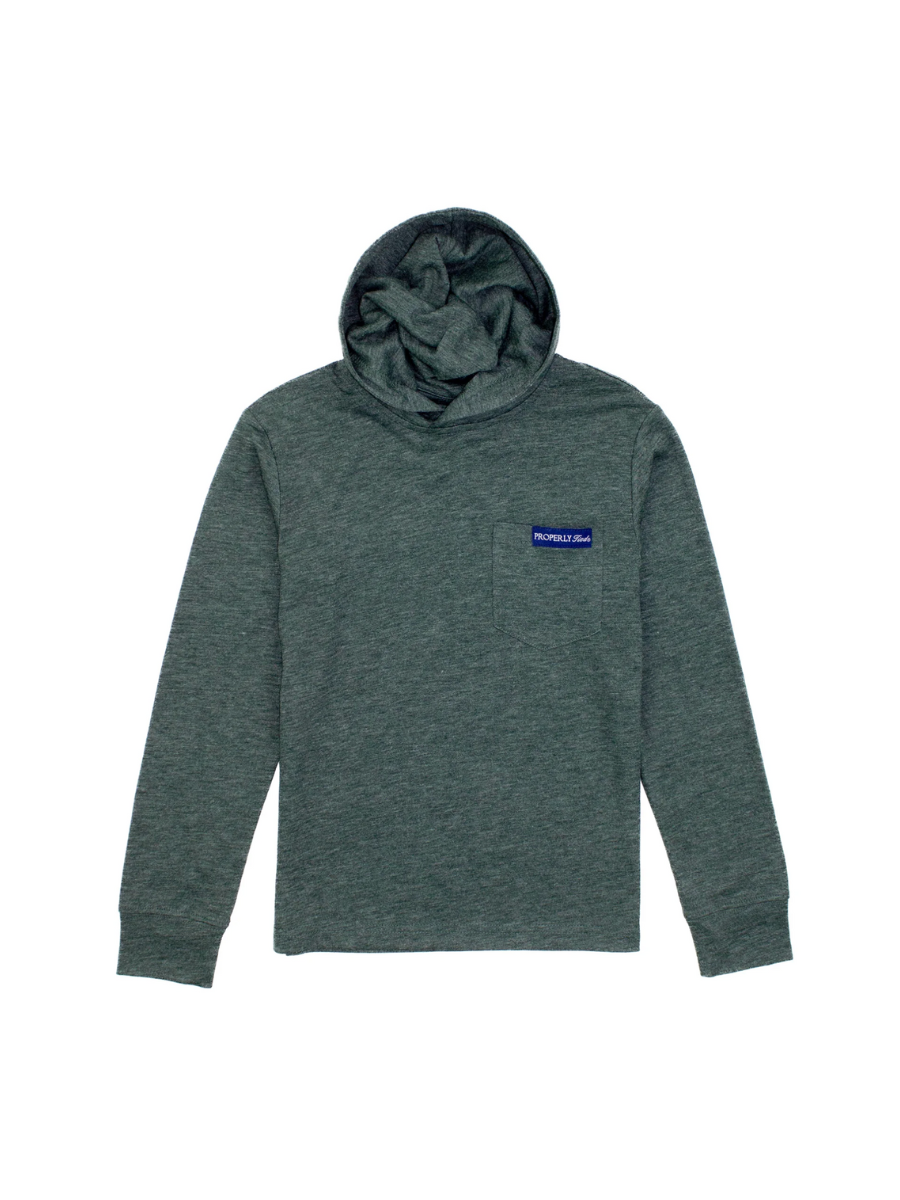 Properly Tied | YOUTH Portland Hoodie - Evergreen