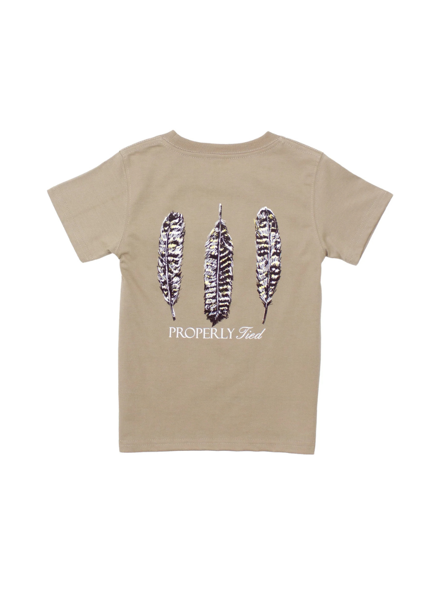 Properly Tied | YOUTH Triple Feather Tee