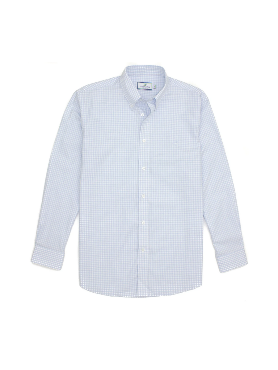 Properly Tied Park Avenue Dress Shirt Cloud Check Men's Button Down Dress Shirt Checkered Jincy's Tripp 