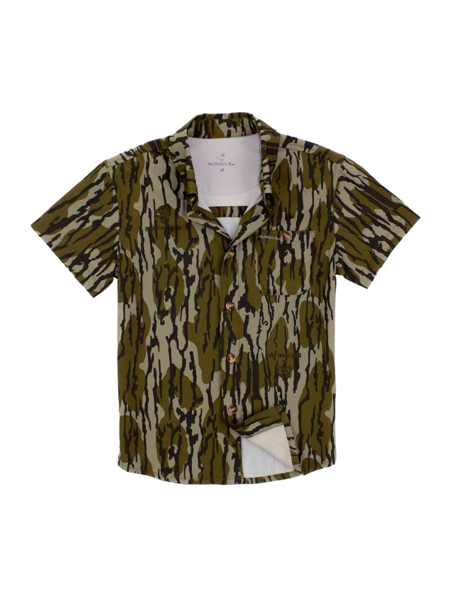 Properly Tied | YOUTH Sportsman Field Shirt - Mossy Oak