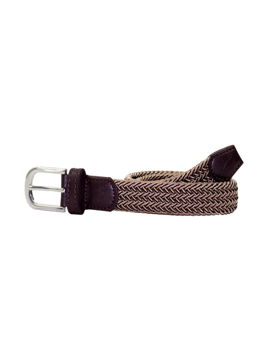 Properly Tied | YOUTH Country Club Stretch Belt - Saddle