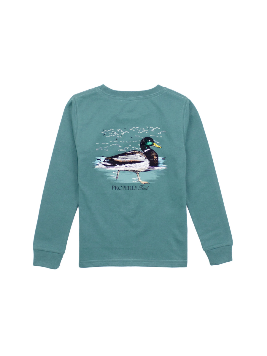 Properly Tied | Swimming Mallard L/S Tee