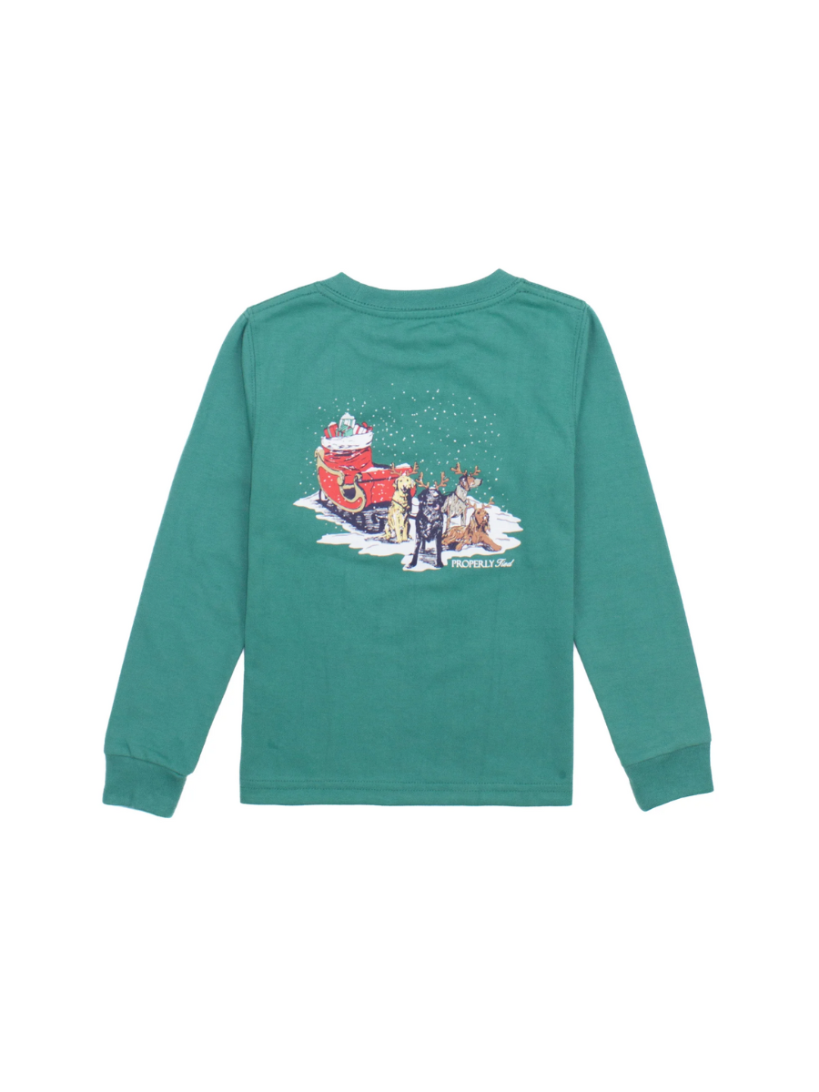 Properly Tied | YOUTH Sleigh Dogs L/S Tee