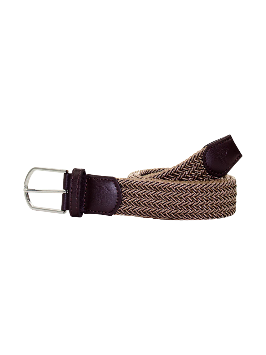 Properly Tied | Country Club Stretch Belt - Saddle