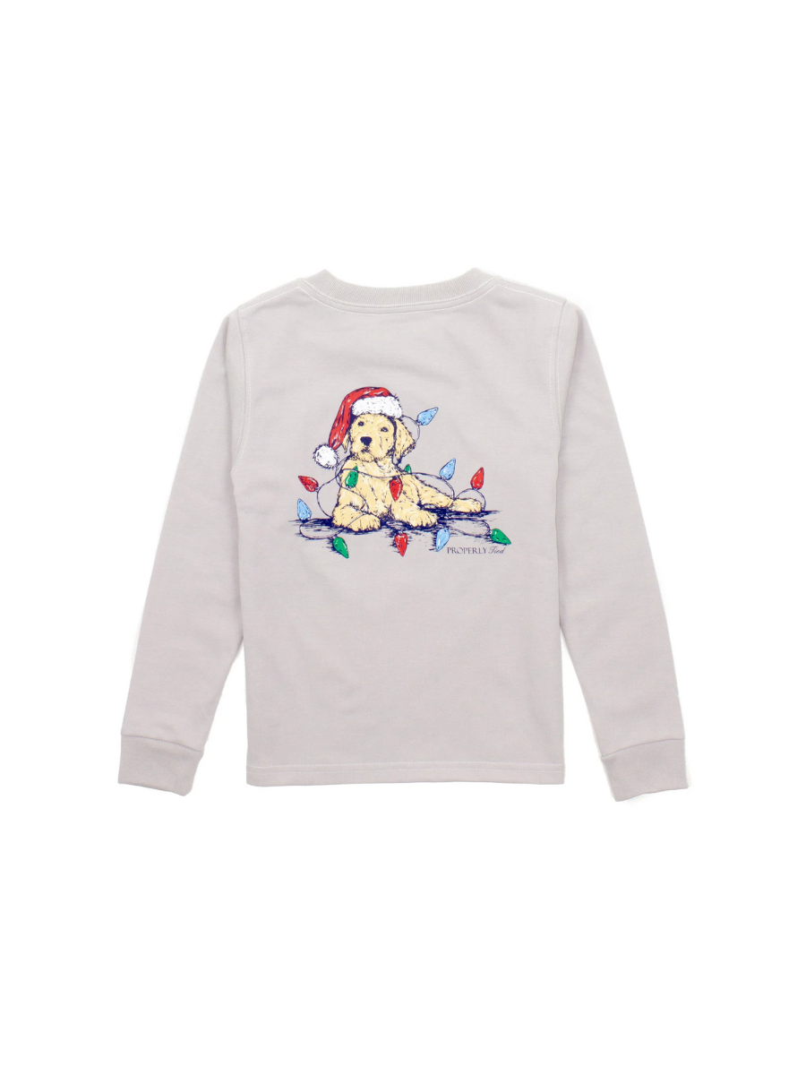 Properly Tied | YOUTH Santa Paws L/S Tee