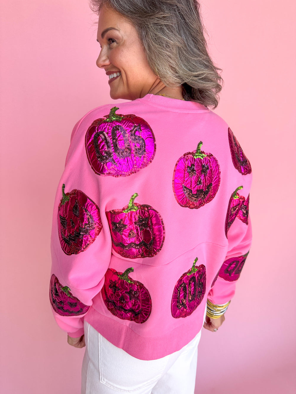 QUEEN OF SPARKLES | Pink QOS O’Lantern Sweatshirt