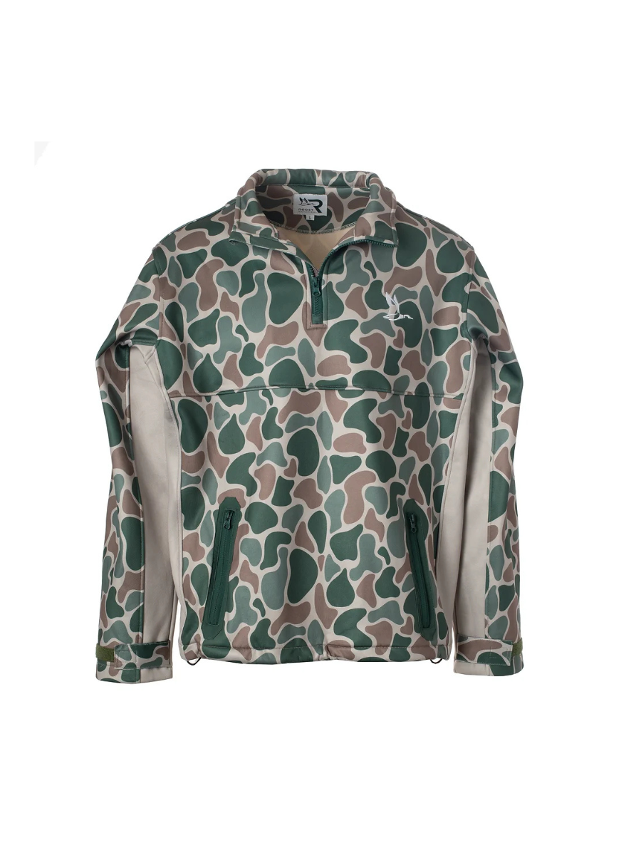 Roost | Quarter Zip Fleece Pullover - Camo | Jincy's Southern Exchange