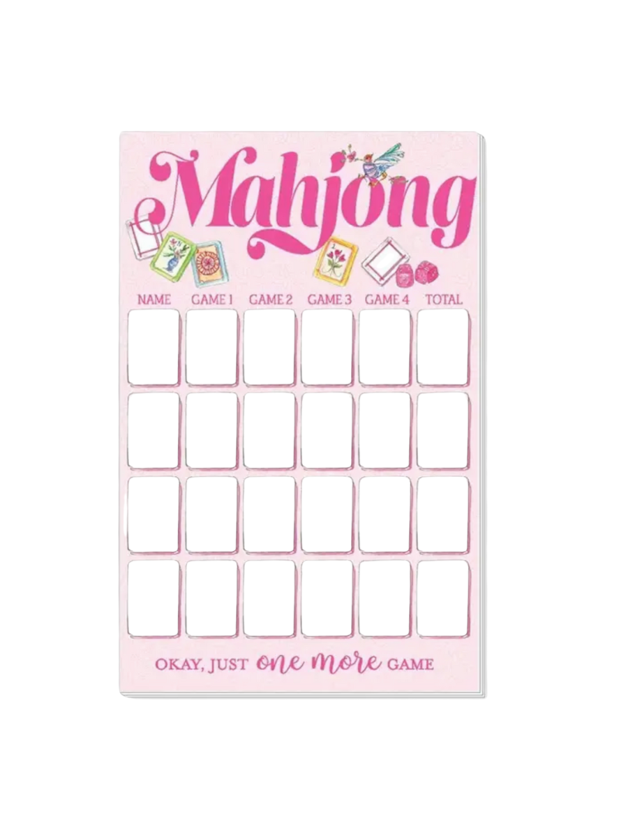 Rosanne Beck | Large Notepad - Mahjong Score Pad