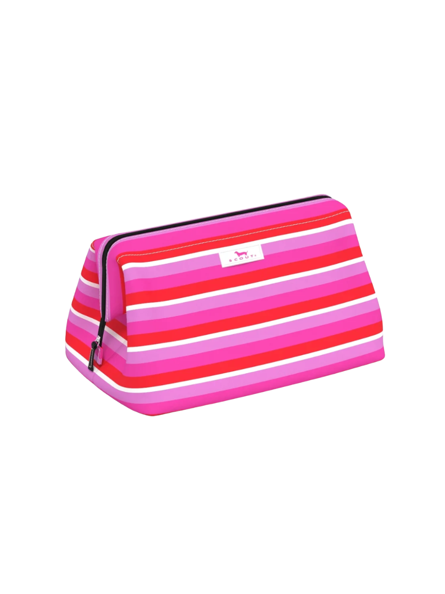 SCOUT | Big Mouth Makeup Bag - Love Actually red pink white stripe womens jincy's 