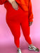 SPANX Booty Boost 7/8 Leggings Poppy Women's Leggings Athletic Wear On The Go Tummy Control Boutique Jincy's Athleisure Leisure Orange Red vibrant Plus Size