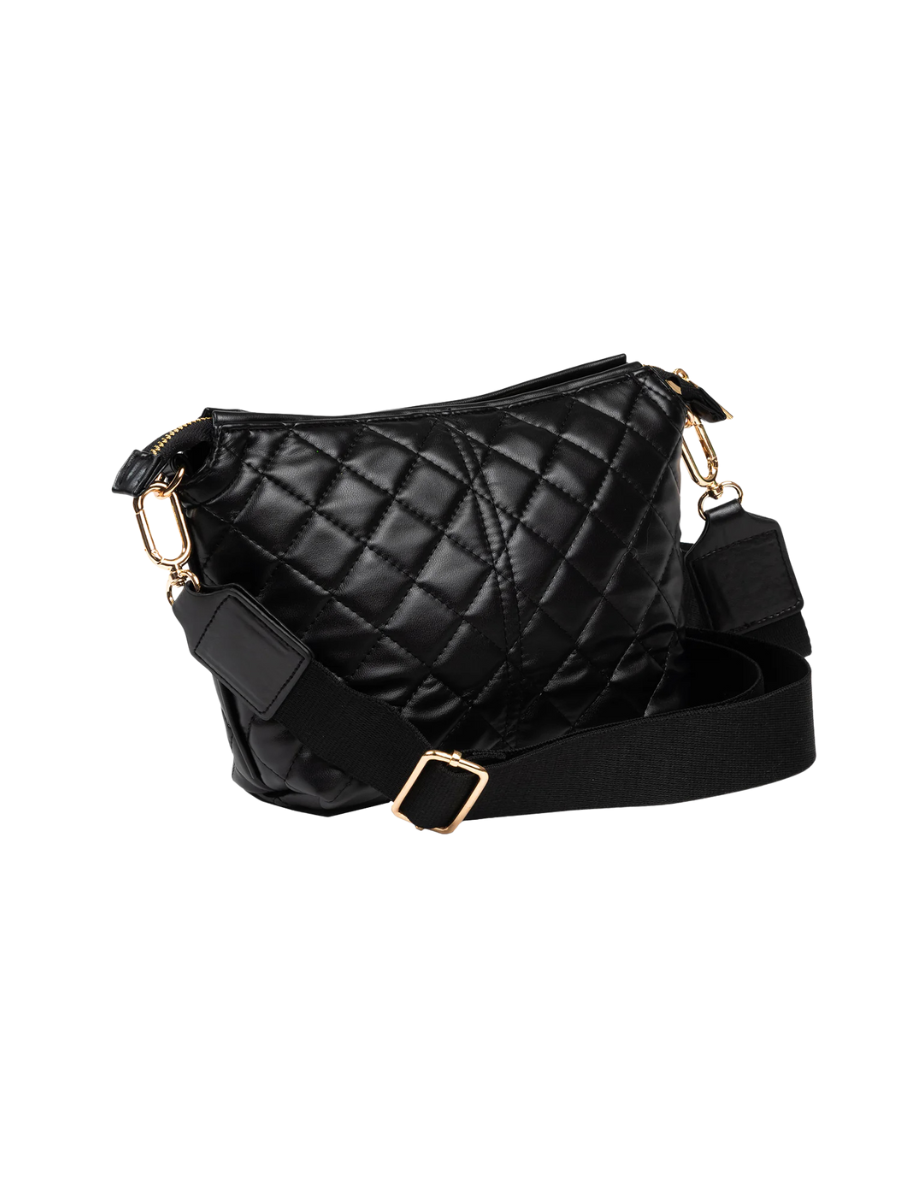 SCOUT | Emily Crossbody - Black Quilted 