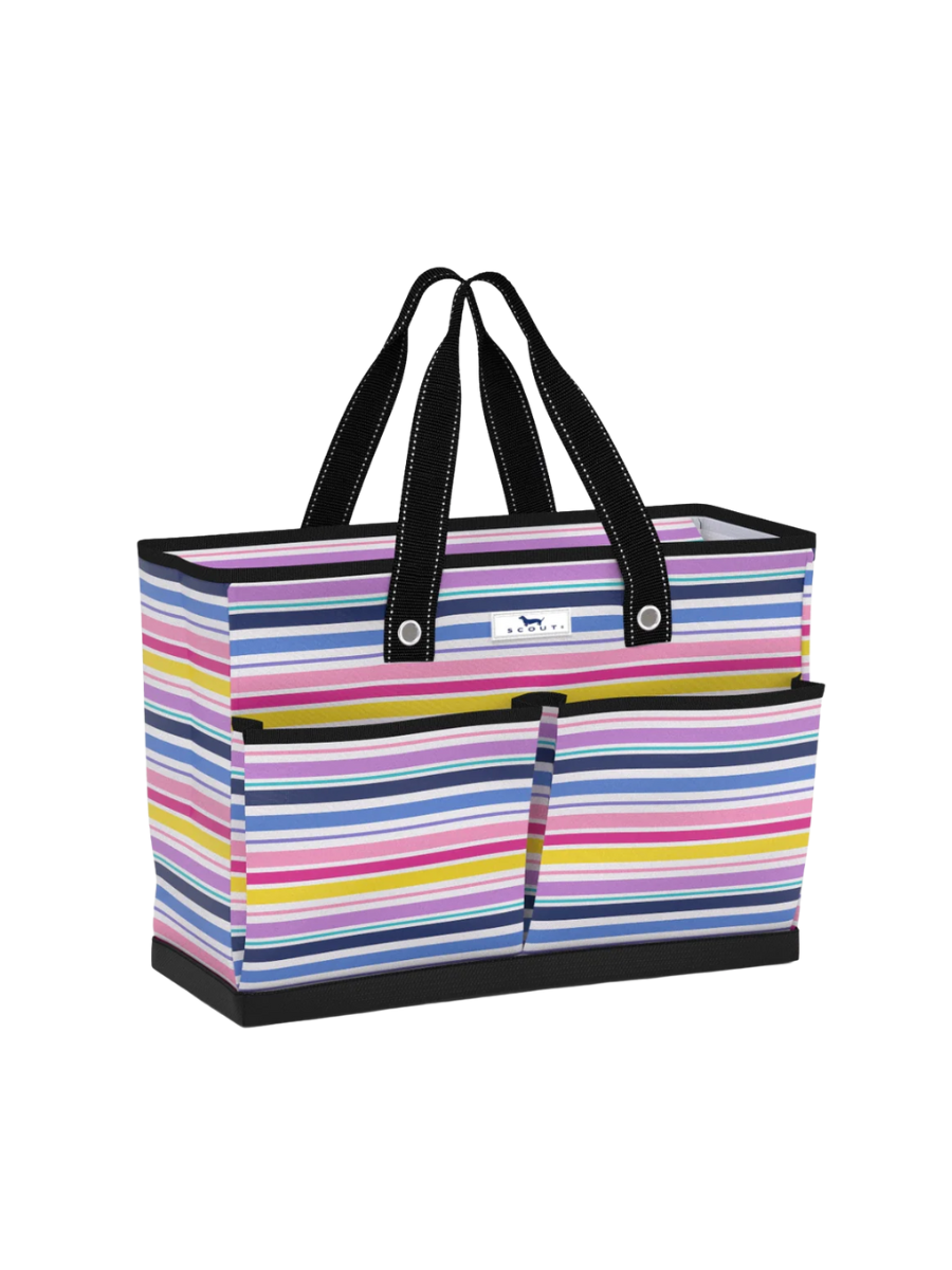 SCOUT | Ben Pocket Tote - Stripe A Pose