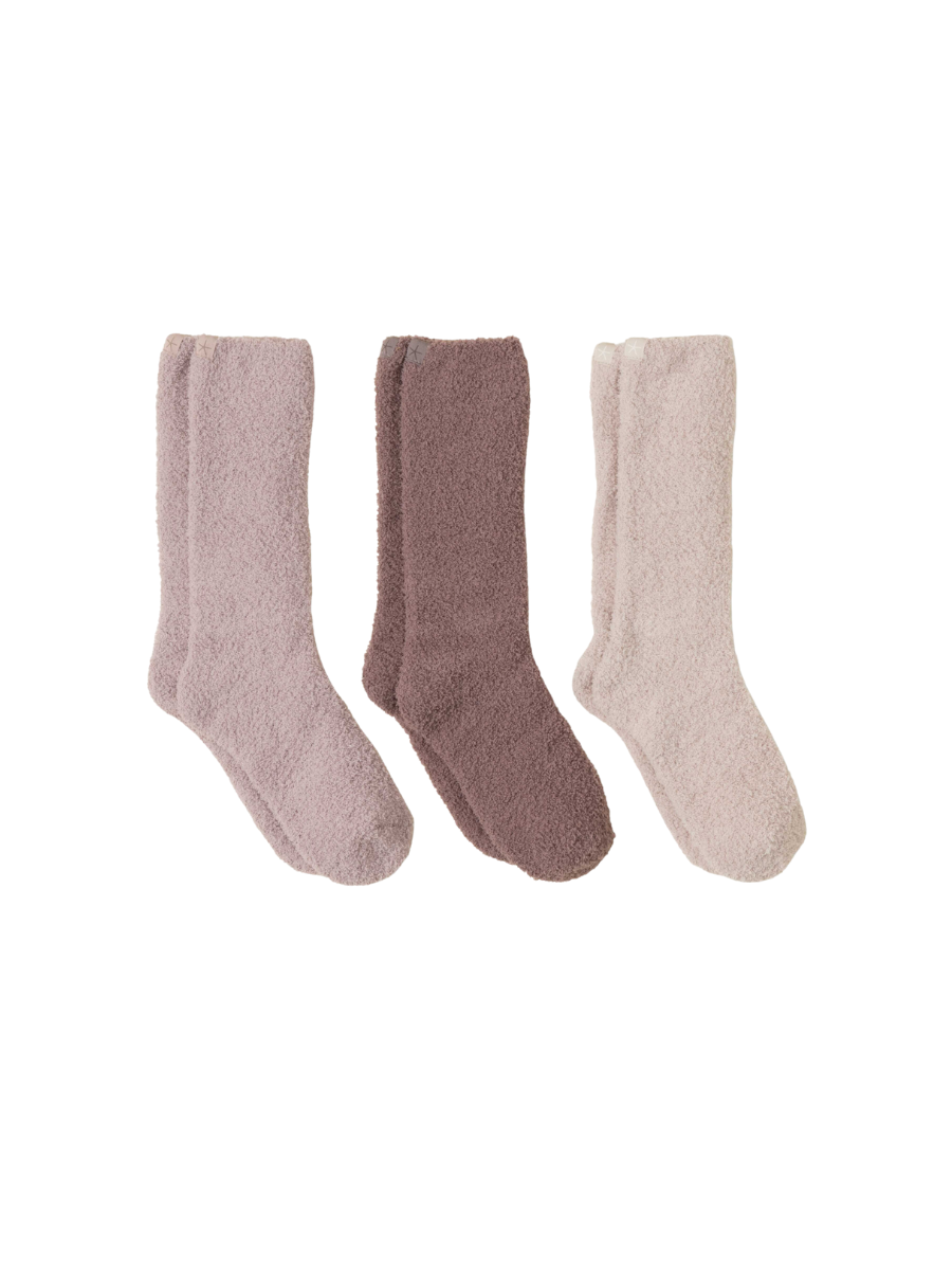 Barefoot Dreams | CozyChic 3 Pair Sock Set - Agate