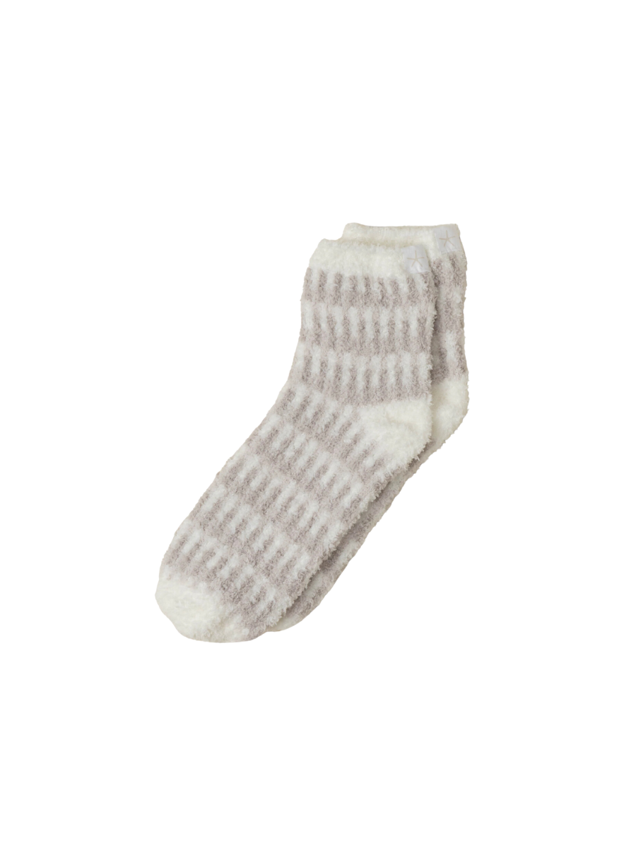 Barefoot Dreams | Cozy Chic Stripe Tennis Socks - Pearl