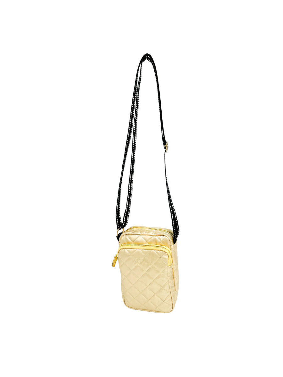 SCOUT | The Micromanager Crossbody - Gold Quilted