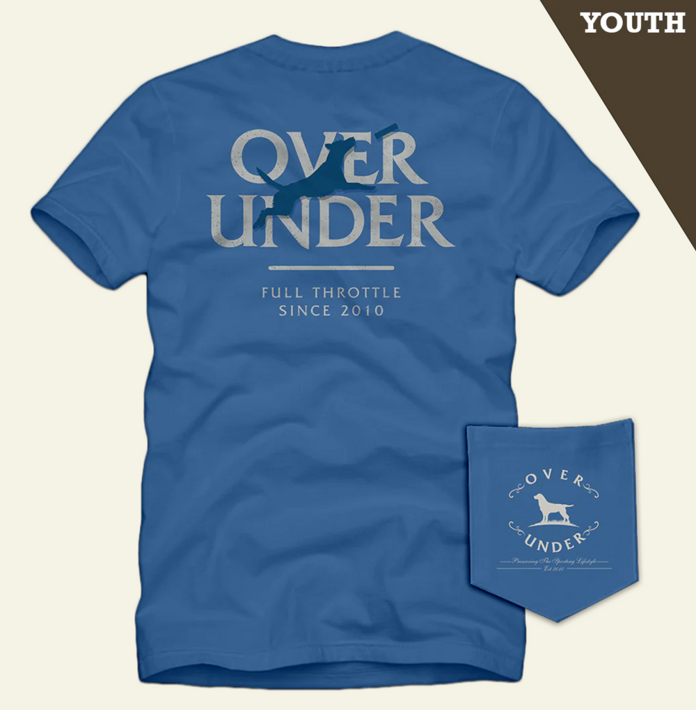 Over Under | S/S YOUTH Full Throttle Tee - Blue