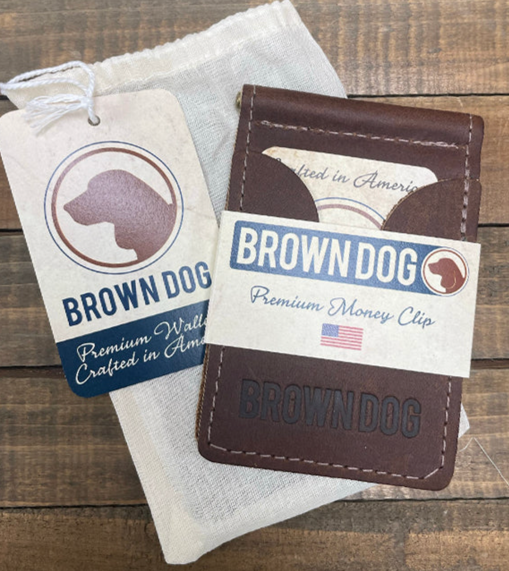 Brown Dog Hosiery | Premium Money Clip - Amber