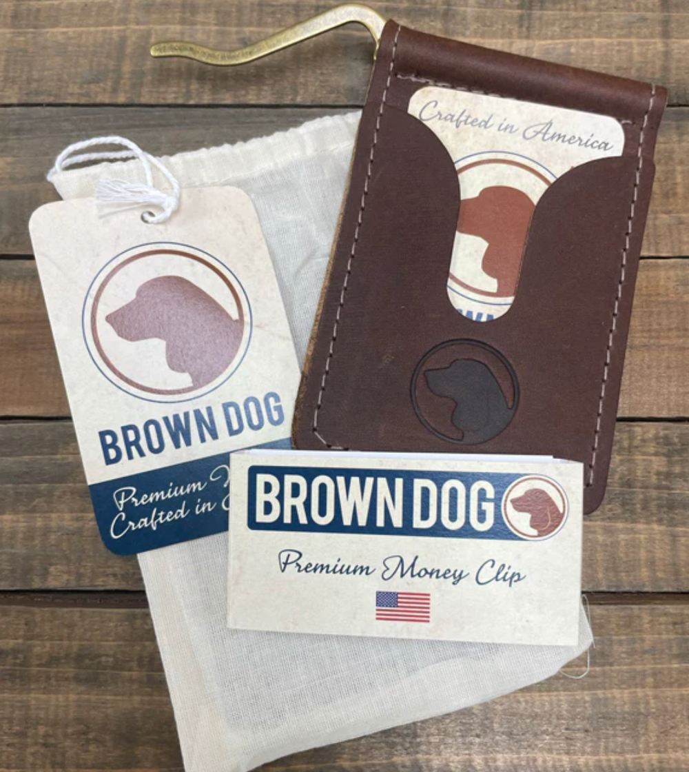 Brown Dog Hosiery | Premium Money Clip - Amber