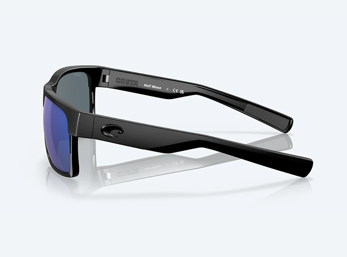 COSTA | Half Moon Sunglasses - Shiny Black/Matte Black