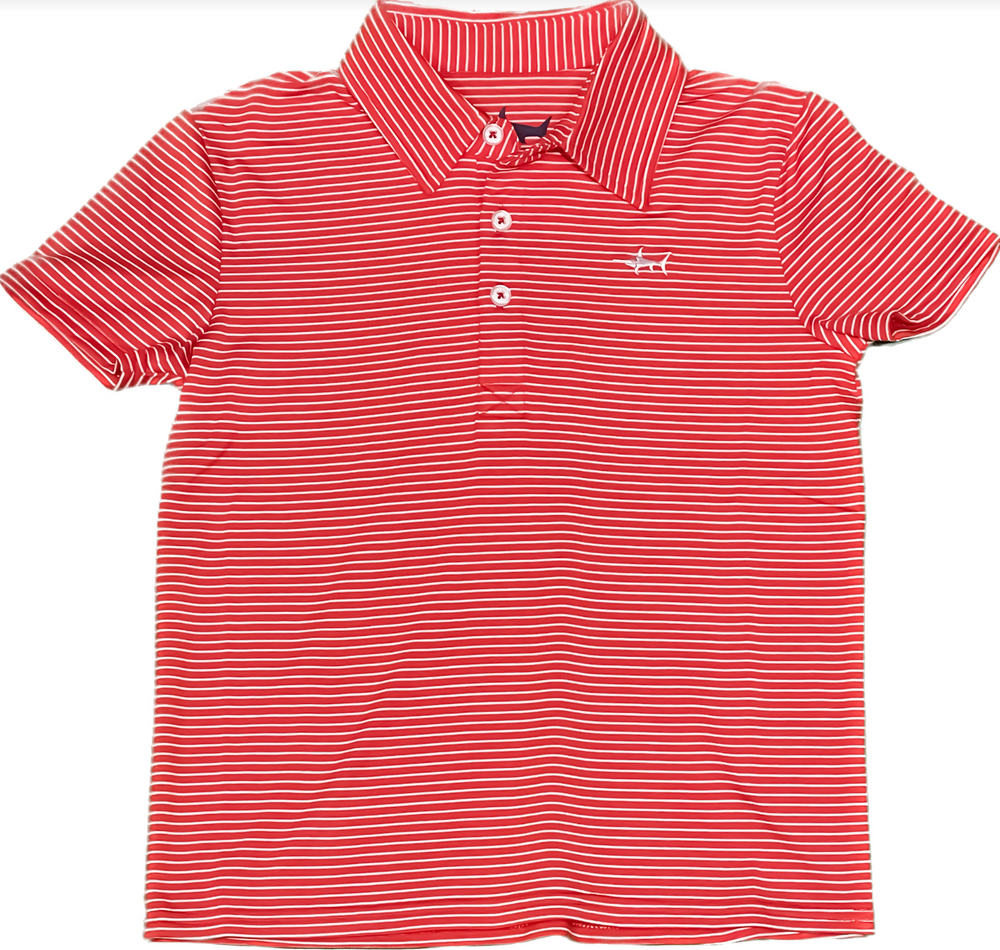 Saltwater Boys | Banks Performance Polo - Red/White