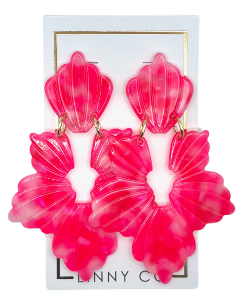LINNY CO | Michelle Earrings - Pink Party Punch