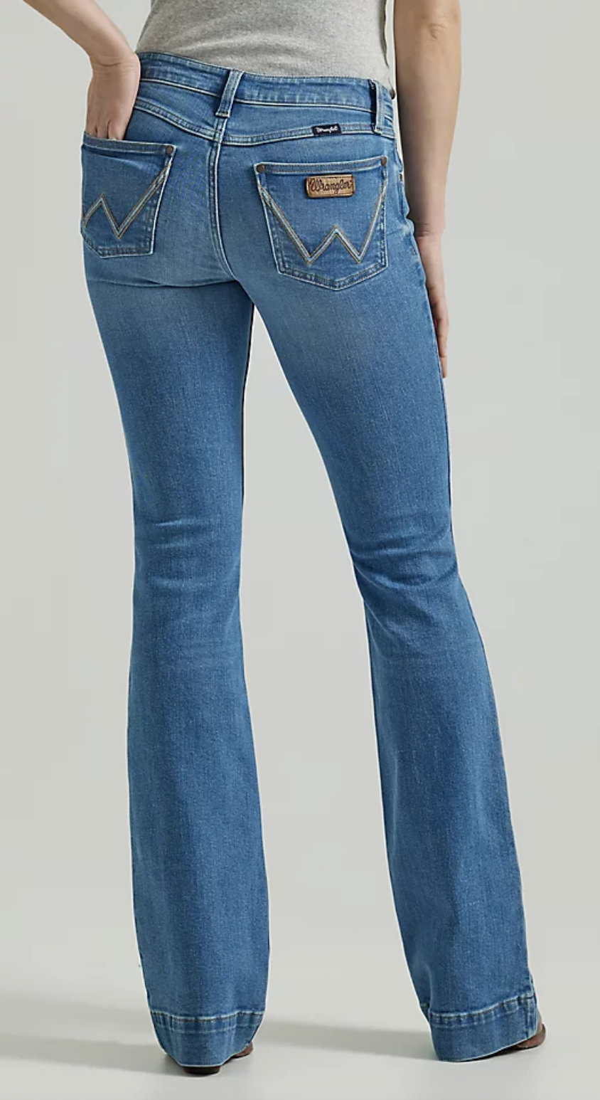 Wrangler Women's Mae Wide Leg Jean Eva Women's Denim Jeans Medium Wash Jincy's