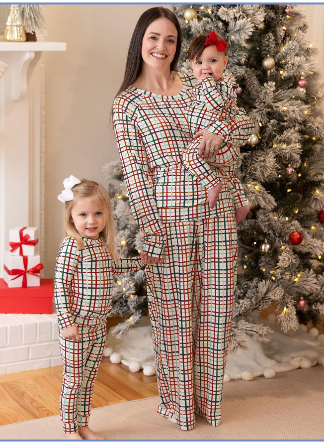 Mary Square | Annie L/S Pajama Set - Family Plaid