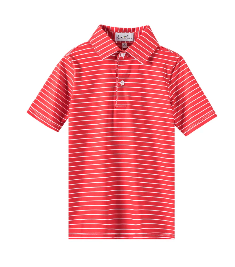 AutiLove | YOUTH Wide Red & White Polo