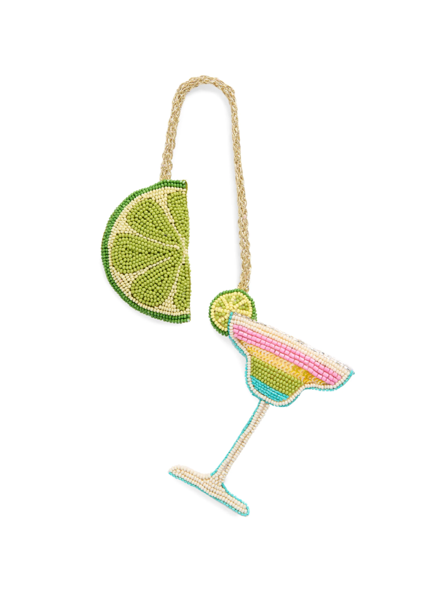 Beaded Bag Charm Lime/Margarita colorful womens boutique bag accessory jincy's