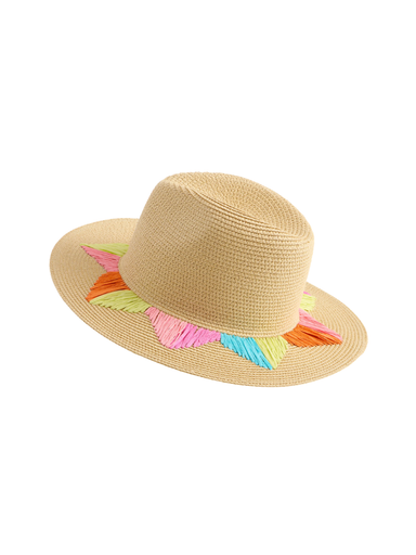 Ciela Hat - Natural womens boutique shiraleah raffia multicolored sunburst jincy's