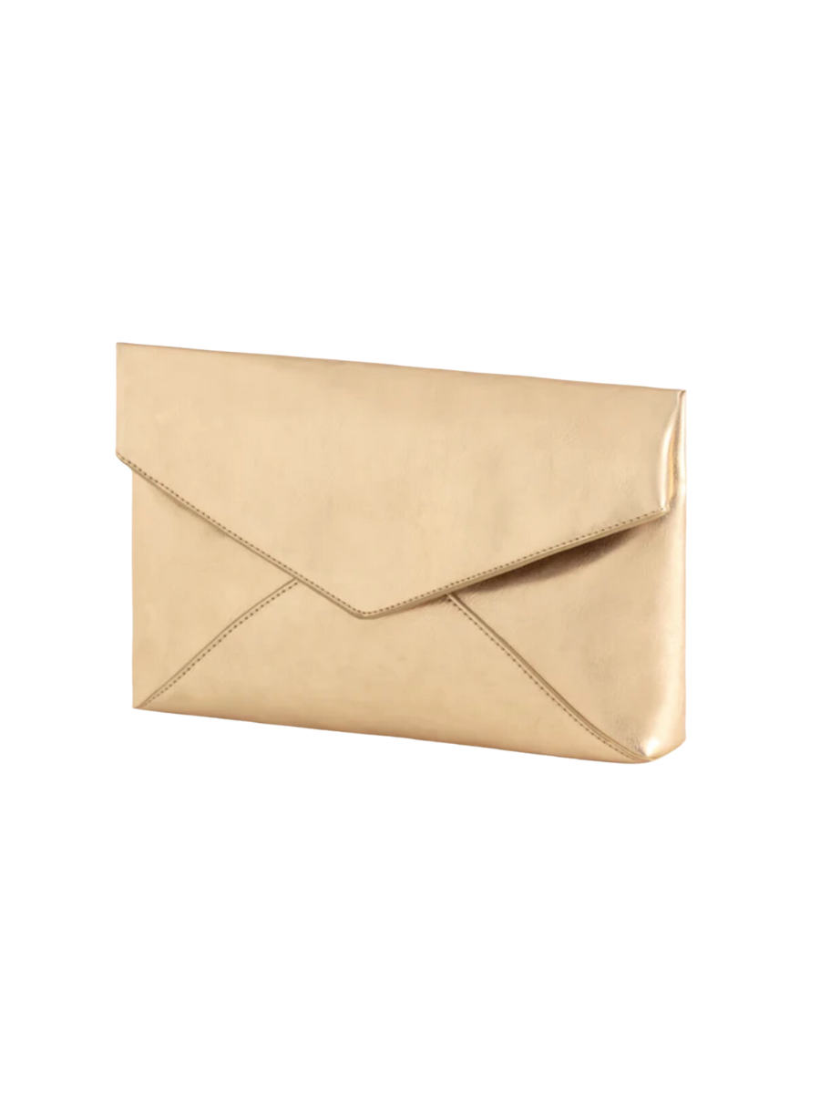 Shiraleah | Maddie Envelope Clutch - Gold