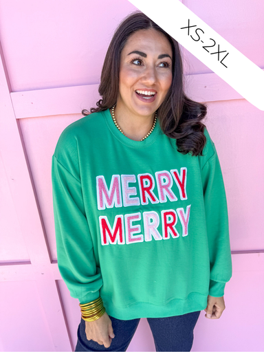 Jincy's Women's Boutique Mary Square Sarah Merry Sweatshirt Plus Size