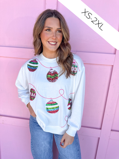 Jincy's Women's Boutique Mary Square sarah ornament sweatshirt Plus Size