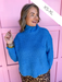 Jincy's Women's Boutique Winter Styles Plus Size Blue Sweater