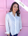 Jincy's Women's Boutique Classica White Button Up Collared Shirt
