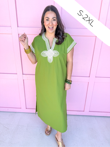 Jincy's Women's Sunday Best Dress - Matcha Green Split Hem Midi Dress