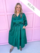 Jincy's Women's Boutique Mary Square Gracelyn Dress Aventurine Green Plus Size
