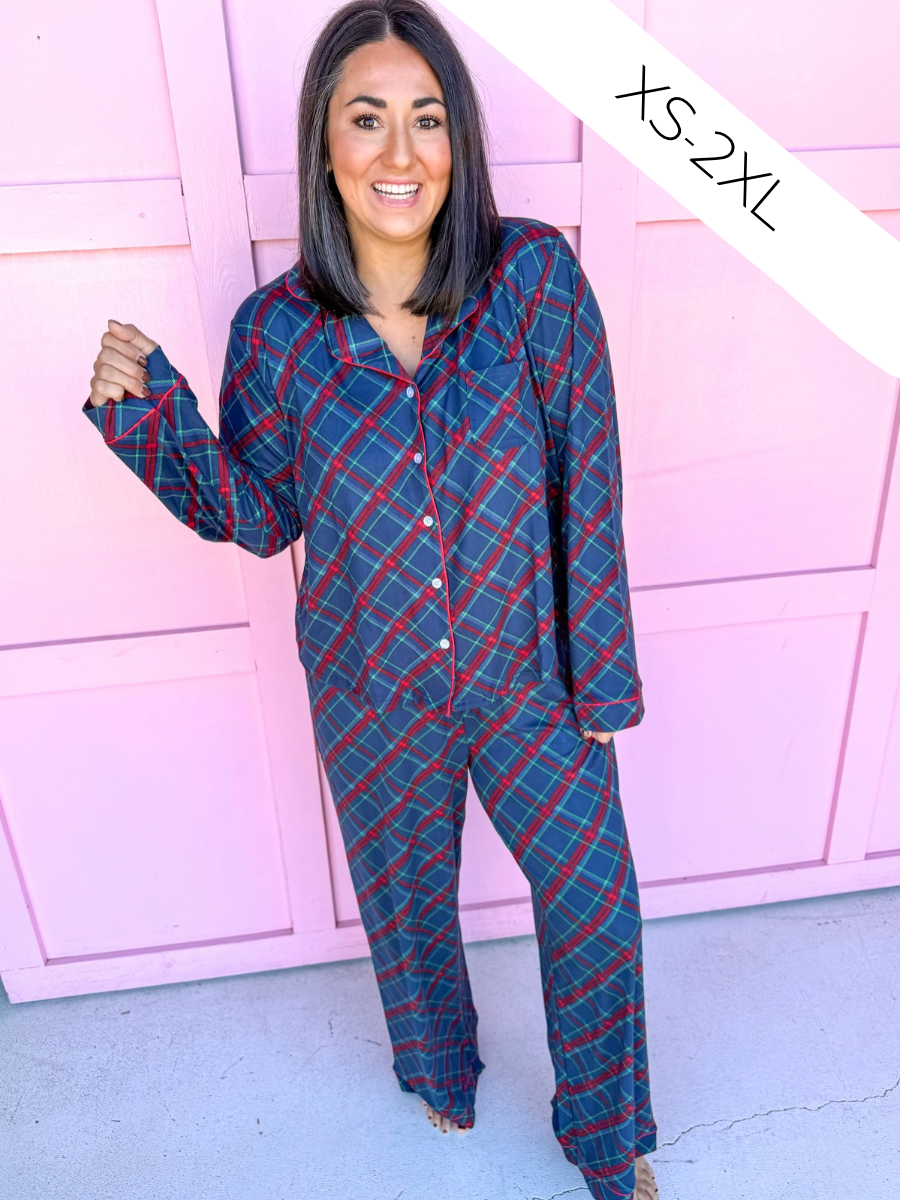 Layton Plaid L/S Pajama Set