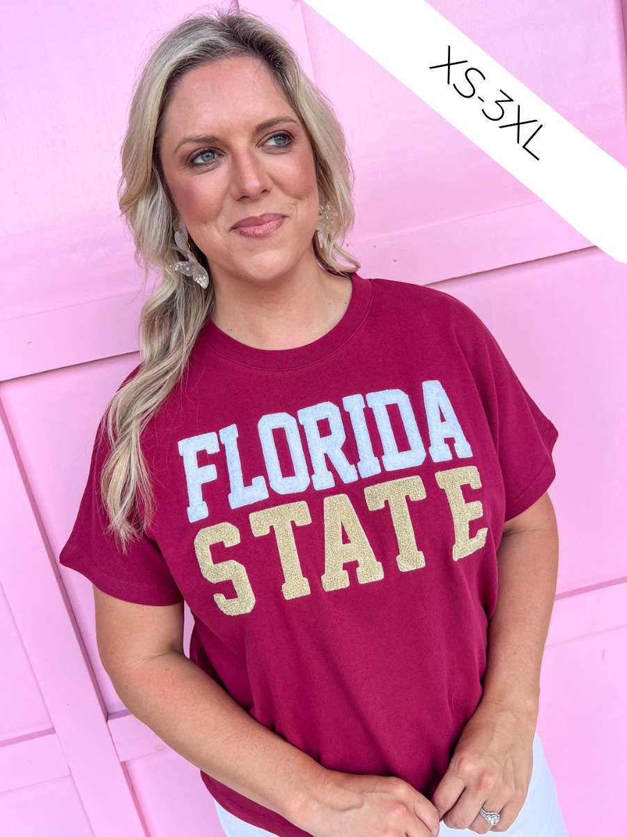 Stewart Simmons | Boxy Chenille Tee - FSU®