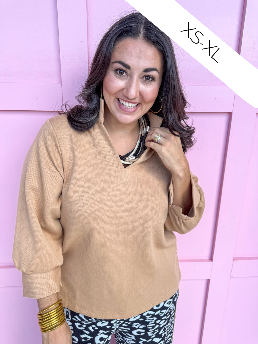 Mary Square | Jocelyn Top - Latte