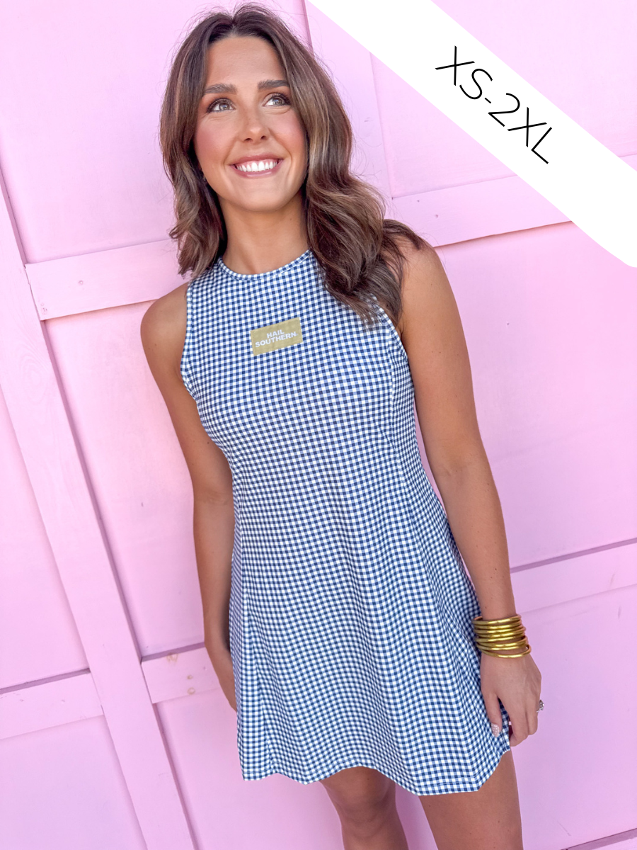 Scarlet & Gold | Grace Gingham Dress - Hail Southern®
