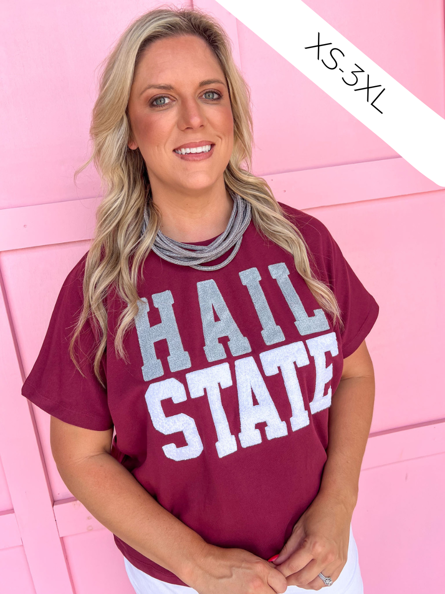 Stewart Simmons | Boxy Chenille Tee - MS State®