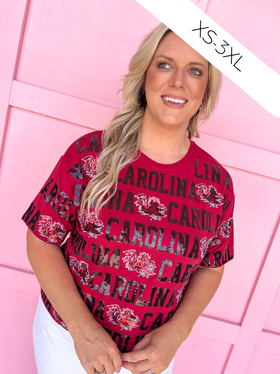 Stewart Simmons | Sequin Repeat Tee - South Carolina®