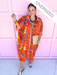 Jincy's Women's Boutique Orange Paradise Oversized Tunic Orange Floral Print