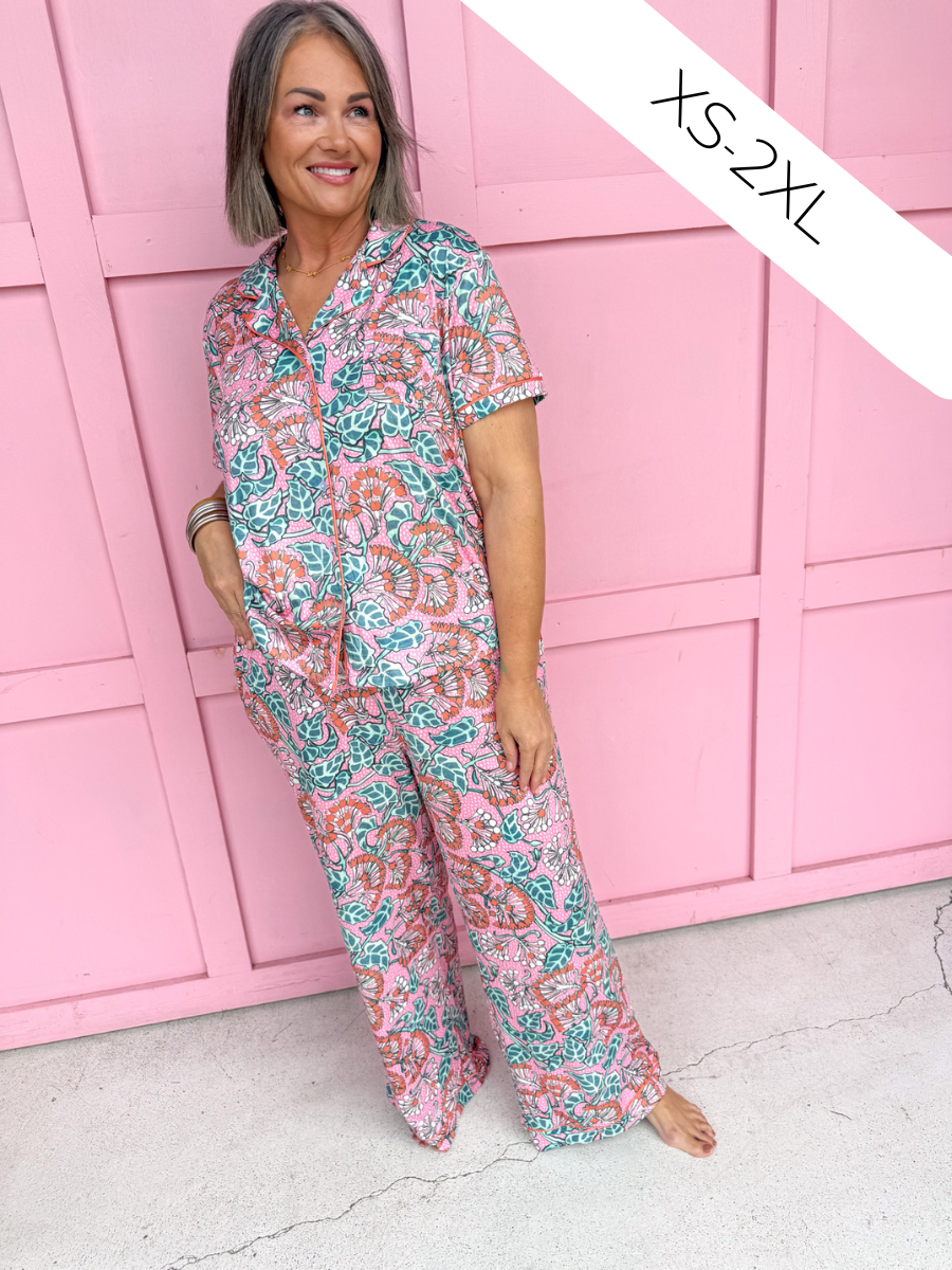 Joanna S/S Pajama Pants Set