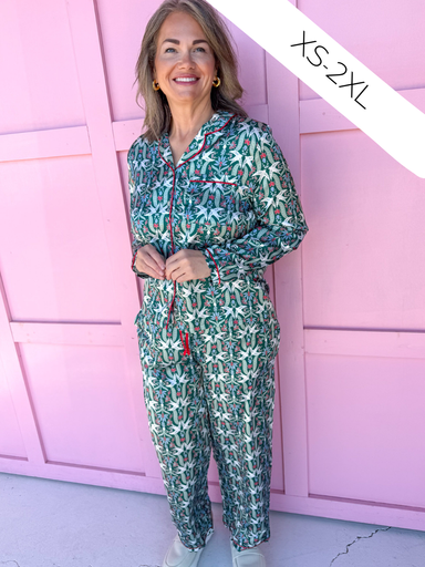 Mary Square Charlotte Pajama Set Gossamer Wings christmas womens boutique silk jincy's
