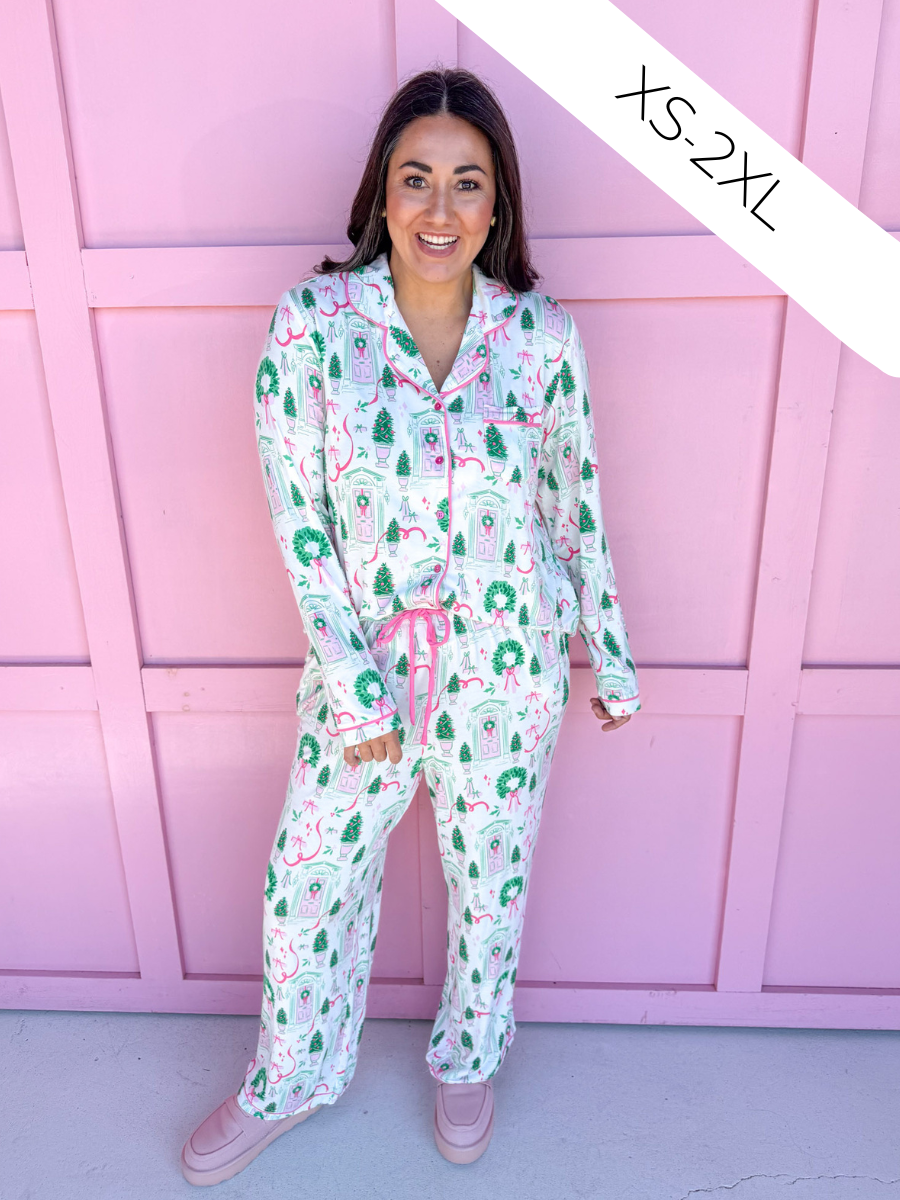 Mary Square Charlotte Pajama Set Home For Christmas womens boutique jincy's