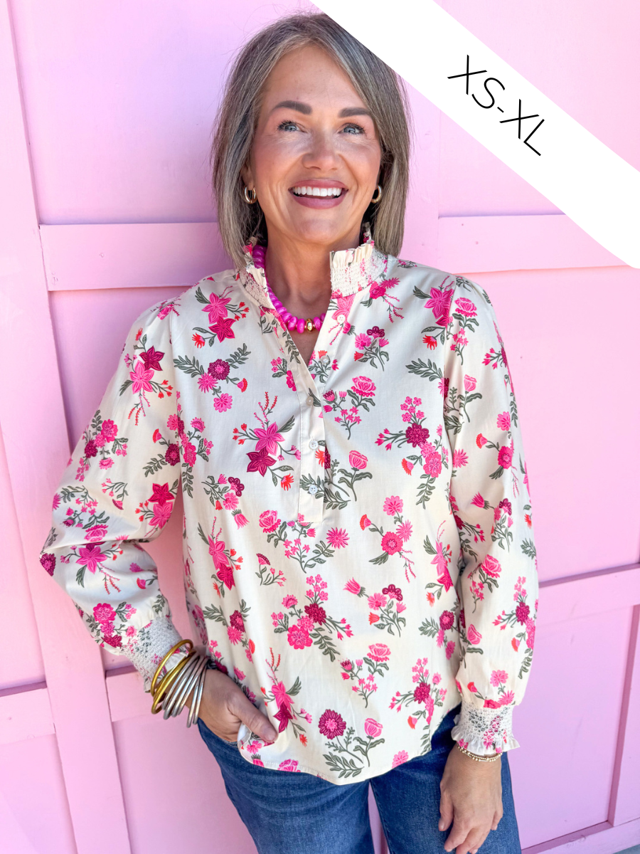 Mary Square | Kimberly Top - Mistflower - Pink