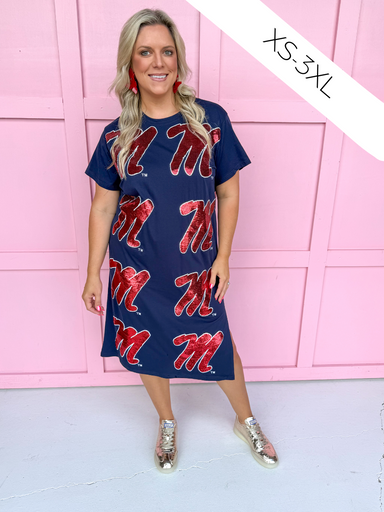 ole miss red dress Ole Miss Game Day Outfit