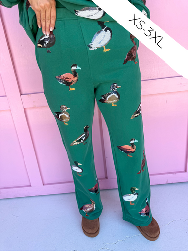 queen of sparkles ducks womens boutique lounge pants jincy's